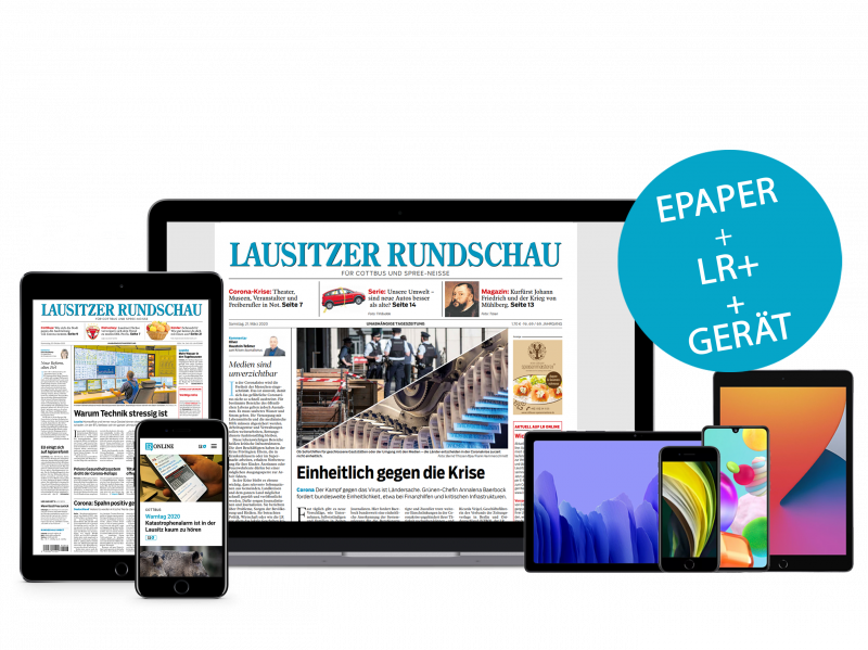 Digitale Zeitung mit Smartphone oder Tablet